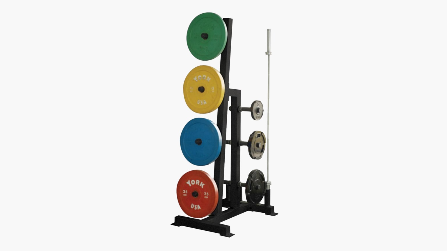 York Single Sided Bumper Plate Tree Rogue Fitness